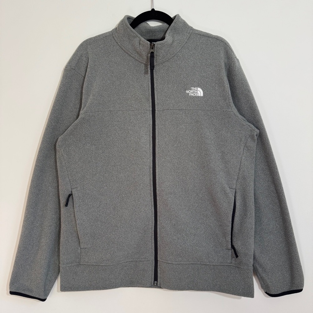 The North Face‎ Gray Full Zip Fleece Jacket Size Large